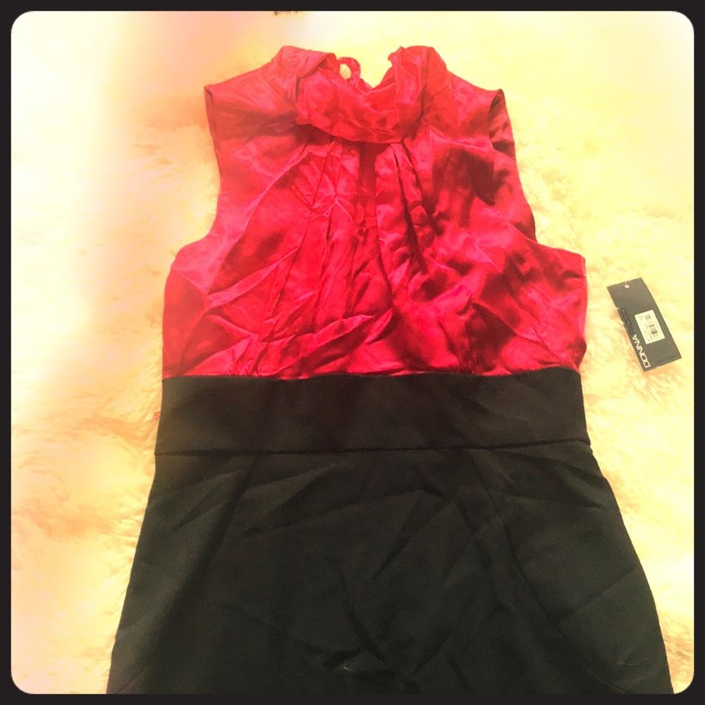 Donna Ricco Red Silk Top dress